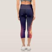 Sonnens Feuer quer durch das Universum Capri Leggings (Rückseite)