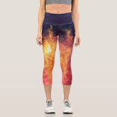 Sonnens Feuer quer durch das Universum Capri Leggings (Vorderseite)
