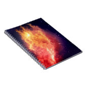 Sonnens Feuer quer durch das Universum Notizblock (Rechte Seite)