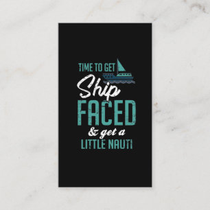 Sonnensalat Nautischer Spaß für das Naughty Boat Visitenkarte