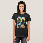 Sonnensalz Sandstrand Sommervillen T-Shirt (Vorne ganz)