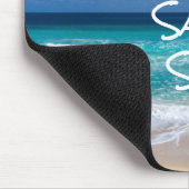 Sonnensand Meer Tropischer Strand Türkisches Wasse Mousepad (Ecke)