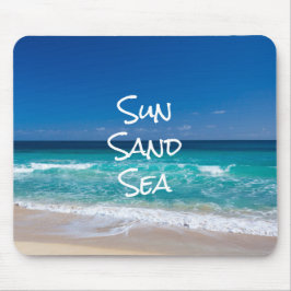 Sonnensand Meer Tropischer Strand Türkisches Wasse Mousepad