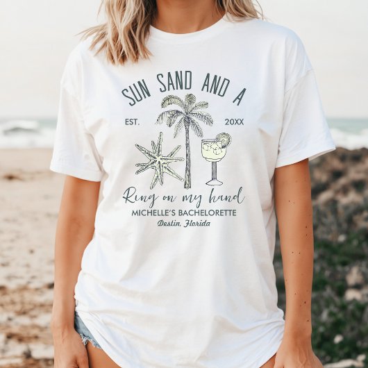 Sonnensand und ein Ring auf meiner Hand Bach Party T-Shirt