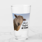 Sonnenschaf hier Blick auf das Ewe-Foto Glas (Vorderseite)