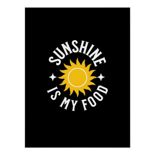 SONNENSCHAFT IST MEIN ESSEN POSTER (Vorderseite)
