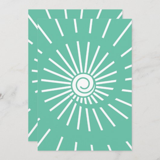 Sonnenschein 12 dankeskarte (Vorne/Hinten)