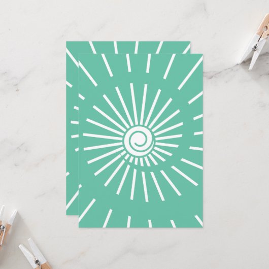 Sonnenschein 12 karte (Vorderseite/Rückseite Beispiel)