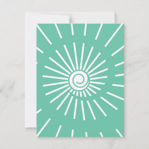 Sonnenschein 12 mitteilungskarte