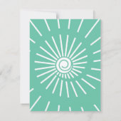 Sonnenschein 12 mitteilungskarte (Rückseite)