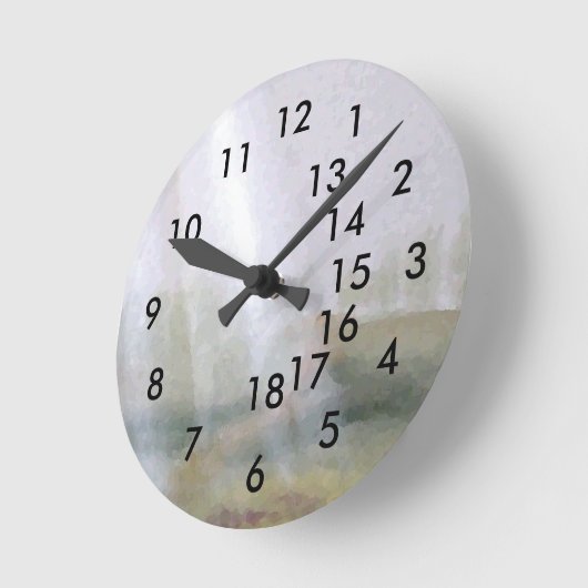 Sonnenschein 18-Stunden-Bürogeschenkuhr Runde Wanduhr (Winkel)