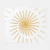 Sonnenschein 1 fleecedecke (Vorderseite (Horizontal))