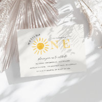 Sonnenschein 1. Geburtstag Aquarell Gelb