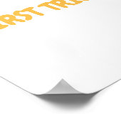 Sonnenschein 1. Geburtstag Begrüßungszeichen Poster (Ecke)