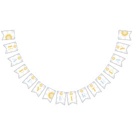 Sonnenschein 1. Geburtstagsbanner Wimpelkette