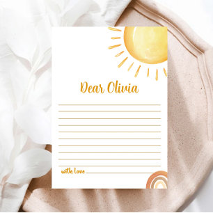 Sonnenschein 1. Geburtstagszeit Kapselkarte Einladung