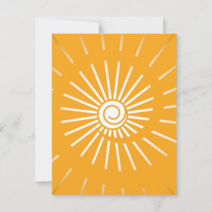 Sonnenschein 2 mitteilungskarte