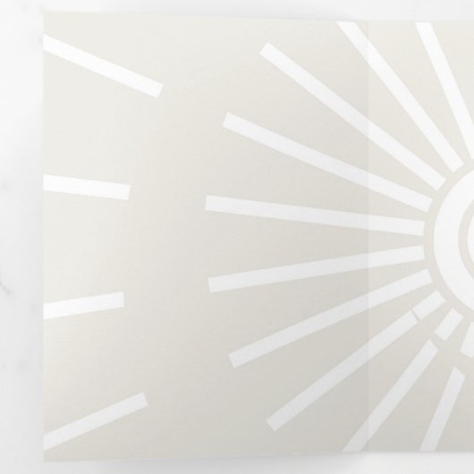 Sonnenschein 7 dreifach gefaltete urlaubskarte (Innen Erste Seite)