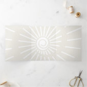 Sonnenschein 7 dreifach gefaltete urlaubskarte (Innenseite)