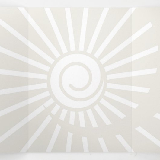 Sonnenschein 7 dreifach gefaltete urlaubskarte (Innenseite Mitte)