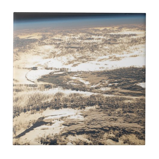 Sonnenschein abseits des Atlantiks Fliese (Vorderseite)