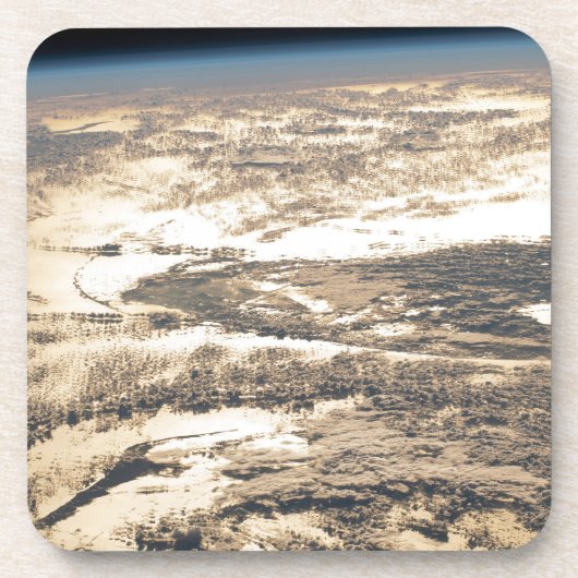 Sonnenschein abseits des Atlantiks Getränkeuntersetzer (Vorderseite)