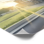 Sonnenschein am Morgen Poster (Ecke)