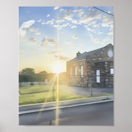 Sonnenschein am Morgen Poster (Vorne)