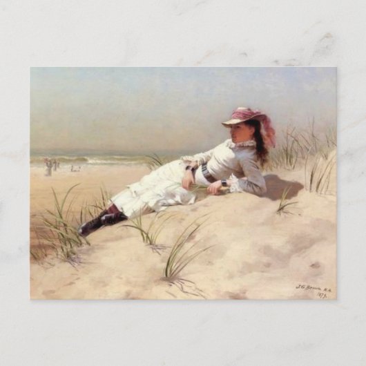 Sonnenschein an der Küste Postkarte (Vorderseite)