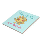 Sonnenschein an einem bewölkten Tag Fliese (Seite)