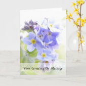 Sonnenschein auf blau Vergessen Sie mir Nots Karte (Gelbe Blume)