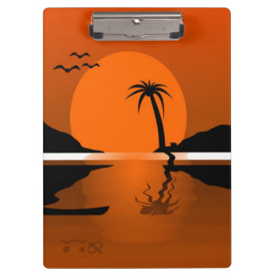 SONNENSCHEIN AUF DEM WASSER KLEMMBRETT