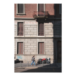 Sonnenschein auf einem Motorrad Fotodruck