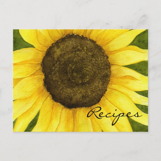 Sonnenschein auf einer Tick-Recipe-Karte Postkarte (Vorderseite)