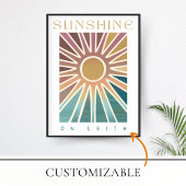 Sonnenschein auf Leith - Abstrakte Sonnendrucke Poster