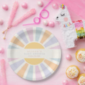 Sonnenschein Baby Dusche kommen hier die sonnenros Pappteller (Party)