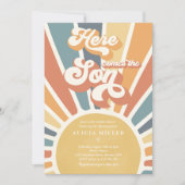 Sonnenschein Baby Dusche kommen hier die sonnenver Einladung (Vorderseite)