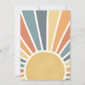 Sonnenschein Baby Dusche kommen hier die sonnenver Einladung (Rückseite)