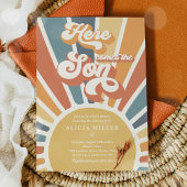 Sonnenschein Baby Dusche kommen hier die sonnenver Einladung