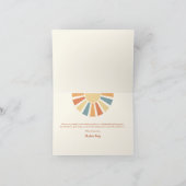 Sonnenschein Baby-Dusche kommt der Sohn Dankeskarte (Innenseite)