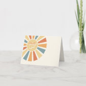 Sonnenschein Baby-Dusche kommt der Sohn Dankeskarte (Vorderseite)