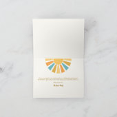 Sonnenschein Baby-Dusche kommt der Sohn Dankeskarte (Innenseite)