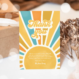 Sonnenschein Baby-Dusche kommt der Sohn Dankeskarte