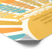 Sonnenschein Baby-Dusche kommt hier das Son Diaper Poster (Ecke)