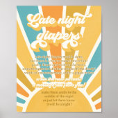 Sonnenschein Baby-Dusche kommt hier das Son Diaper Poster (Vorne)
