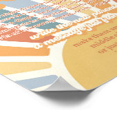 Sonnenschein Baby-Dusche kommt hier das Son Diaper Poster (Ecke)