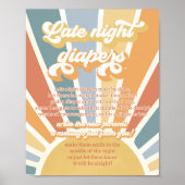 Sonnenschein Baby-Dusche kommt hier das Son Diaper Poster (Vorne)