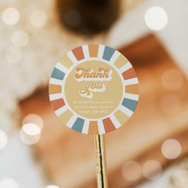 Sonnenschein Baby-Dusche kommt hier die Son-Liebha Runder Aufkleber