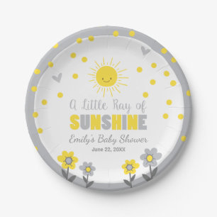 Sonnenschein Baby Duschpapier Teller Sommer