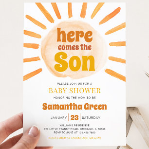 Sonnenschein-Baby-Party Einladung